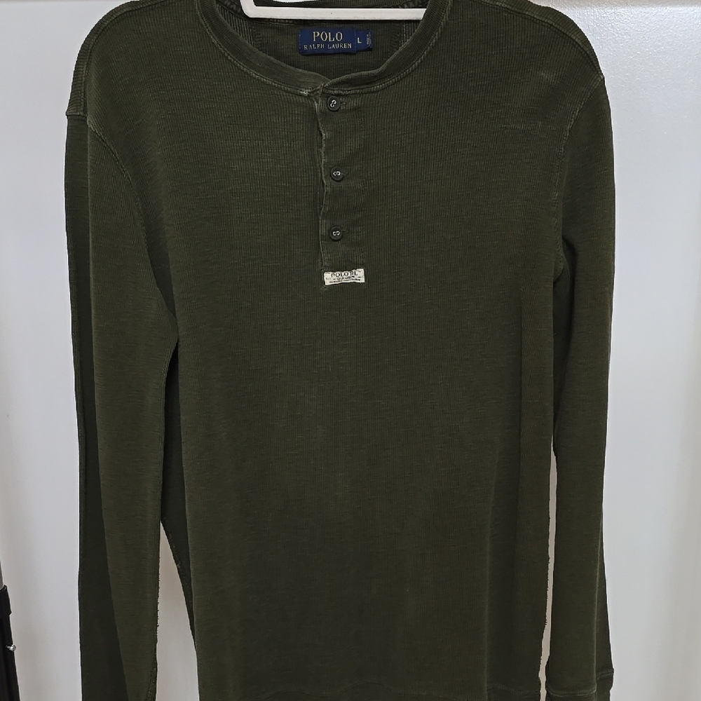 Polo by Ralph Lauren Green Long Sleeve Tee